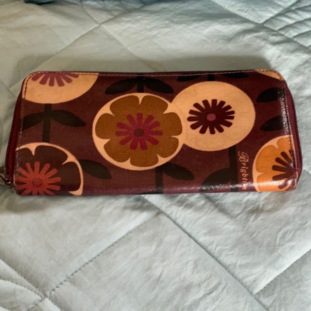 Floral Brown Clutch